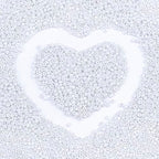2mm Glass Seed Beads Bulk, Cream White 12/0 Tiny Round Seed Bead, Small Mini Pony Craft Beads for Bracelet Necklace Wrist Jewelry Making Beading Weaving DIY Crafts Supplies - color: Cream White