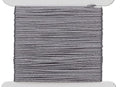 Purely Silk Simply Silk Beading Thread Cord Size F Dark Grey 0.014 Inch 0.35mm 20 Yards Card for Stringing Weaving Knotting Kumihimo
