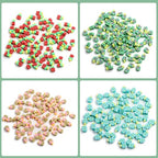 100 Pcs Popsicle Polymer Clay Beads Cartoon Heishi Spacer Beads Supplies for DIY Bracelet Earring Necklace Jewelry Making - color: Popsicle