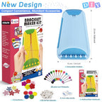 Friendship Bracelet Making Kit for Girls Ages 8-12, Kids Jewelry Making Kit with 28 Pre-Cut Threads and Letter Beads, Arts and Crafts for Kids, Birthday Easter Gifts for 6 7 8 9 10 11 12 Year Old - color: Light Blue