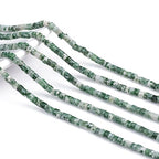 BEADIA Natural African Jade Spacer Beads Caps Flat Round Loose Beads for Beading Jewelry Making 3mmx2mm 38cm - color: African Jade, size: Flat Round 3mm x 2mm