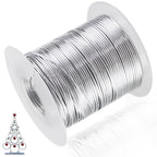 164 Feet Ultra-Soft 18 Gauge Aluminum Wire - 1mm Bendable Metal Craft Wire for Jewelry Making, Sculpting, Floral Wreath & DIY Christmas Ornaments (Silver) - color: Silver belt pulley