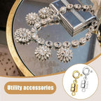 20 Pcs Magnetic Bracelet Necklace Clasps Extenders Adjustable Chain Connectors for Necklaces & Bracelets in Gold & Silver Secure Closures for Jewelry Extensions