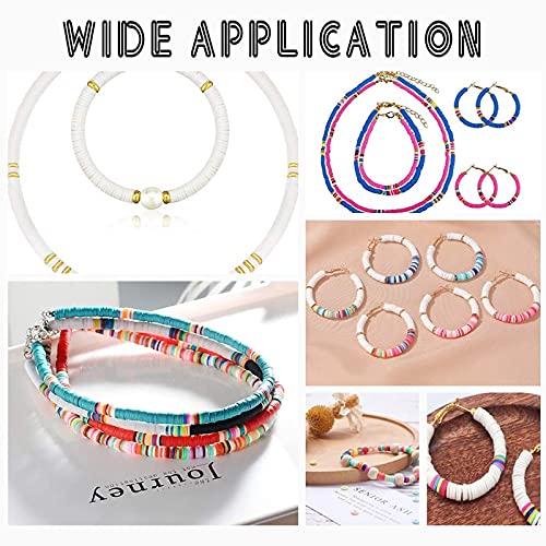 PH PandaHall 3800pcs 4mm Clay Disc Beads Small Friendship Bracelet Beads Orange Flat Polymer Clay Chip Beads Heishi Disc Beads Chip Spacer Beads for Music Fans Summer Wakiki Hawaii Jewelry Making