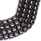HAAMIIQII 80pcs 4mm Natural Black Hematite Loose Gemstone Beads Drum Shape Spacer Stone Beads for Jewelry Making DIY Bracelets Necklaces Crafting - color: Drum Shape, size: 4mm