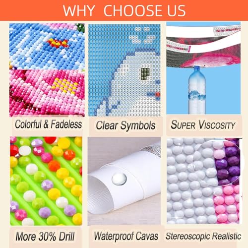 Axquilon Diamond Art Kits for Adults, Inspirational Diamond Painting Kits for Beginners, 5D Vase Round Full Drill Gem Art for Adults, Paint by Diamonds Pictures DIY Crafts Kits 16x12inch - color: Inspirational Vase