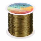 HARFINGTON Wire 203ft Length 24 Gauge Copper Craft Jewelry Wrapping Wire Tarnish Resistant Beading for Jewelry Making Supplies Crafting, Ancient Blue - color: Ancient Blue