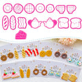 Food Shape Polymer Clay Cutters Set – Molds, Clay Cutters for Polymer Clay, Clay Earring Tools（Non-Food Items） - color: E color