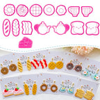 Food Shape Polymer Clay Cutters Set – Molds, Clay Cutters for Polymer Clay, Clay Earring Tools（Non-Food Items） - color: E color
