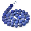 Natural Matte Gemstone Round Spacer Beads (4mm, Lapis Lazuli) - color: Lapis Lazuli, size: 4mm
