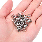 BEADIA Stainless Steel Spacer Beads 8x2.5mm Rondelle Loose Charm Caps Beads for DIY Jewelry Making 50pcs with 6mm Hole - color: 8x2.5mm 6mm