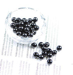 AD Beads Natural Gemstone 8mm Round Loose Beads Big Hole 2.5mm Sized 40pcs (Black Onyx) - color: Black Onyx