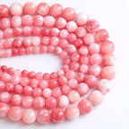 8MM 46PCS Pink Persian Jade Spacer Loose Beads for Jewelry Making DIY Bracelet Necklace - color: Pink Persian Jade, size: 8mm
