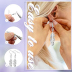 TOAOB 300pcs Earring Hooks Kits Silver French Ear Wires with Ball and Coil 18mm Fish Hook Earring Making Supplies with Jump Rings and Clear Silicone Ear Backs for DIY Jewelry Findings - color: Silver