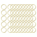 uxcell 50Pcs Open Jump Rings, 25mm/0.98" OD Brass Jump Ring Connectors 2mm Thick O Rings for Necklaces Bracelet Jewelry Making Keychain DIY Craft, Gold Tone - size: 25mmx2mm