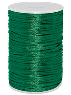 2mm x 100 Yards Quality Rattail Nylon Satin Cord Roll, Kumihimo Rattail, Chinese Knot (Green) - color: Green