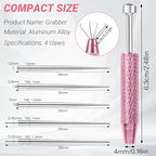 Piercing Taper Ball Grabber Tool Kit for Changing Jewelry – Stainless Steel Piercing Assistant Tool, Insertion Pin & Threader Tools for Ear/Nose/Lip Piercings - color: Set Piercing Tapers 16G(1.2mm) 18G(1.0mm) + Ball Grabber Tool