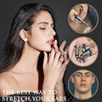 Longbeauty 14G-00G 36pcs Ear Gauges Stretching Kit Surgical Steel Tapers for Ears Gauge Starter Kits Single Flat Top Gauges Plugs for Women Men - color: Silver