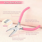 5-Inch Mini Jewelry Pliers - Duckbill with Spring, Smooth Jaws for Jewelry Making, Wire Bending & DIY Hand Tools - style: Flat Nose Pliers