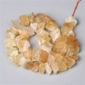 10-13mm Natural Irregular Freeform Raw Yellow Quartz Stone Nugget Beads Reiki Crystal Healing Minerals Quartz Bead DIY Jewelry Making - color: Yellow Quartz