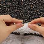 1000pcs Black Round Acrylic Alphabet Beads 4x7mm Rose Gold Letter A-Z Beads for Jewelry Making and DIY Bracelets, Necklaces, Key Chains - color: Black/Rose Gold, size: 4x7mm