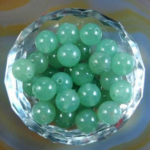 AD Beads Natural Gemstone Round Spacer Loose Beads (6mm 100pcs, Green Aventurine) - color: Green Aventurine, size: 6mm 100pcs