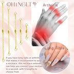 OHINGLT Necklace Extender Magnetic Clasps Chain Extenders for Necklaces,Gold and Silver Magnetic Necklace Clasps and Closures with Bracelet Extension - color: 5Pcs Gold