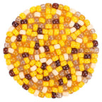 Plastic Pony Beads for Jewelry Making, 1200 Pieces, Multi-Color, 0.35 x 0.22 inch, DIY Craft Beads for Bracelets and Hair Braids (Yellow) - color: Yellow