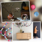 50Pcs Chunky Bubblegum Beads, 20mm Chunky Bubble Gum Beads for Adult DIY - color: Light Pink+Light Blue