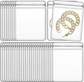 PVC Clear Jewelry Anti Oxidation Zipper Bag Antitarnish Plastic Bags for Packaging Jewelry Rings Earrings Transparent Poly Pouch（100pcs 2.75 * 4 IN） - size: 2.75*4 IN
