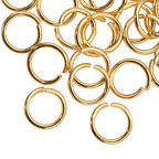 DanLingJewelry 200 pcs 304 Stainless Steel 19 Gauge Open Jump Rings 8mm for Jewelry Making Connectors Jewelry Finding Golden Color - color: 200 pcs - ф8mm δ 1mm - Golden