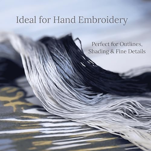 4 Skeins Mulberry Silk Floss Embroidery Thread Floss-Cross Stitch Threads China Silk Woven Jewelry Threads DIY Sewing Kits (18) - color: 18