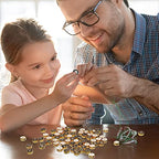 Sureio 114 Pcs Alloy Alphabet Letter Beads 8 mm Flat Round with Letter A-Z Plated Metal Initial Loose Spacer Beads for DIY Bracelet Necklace Earring Jewelry Craft Making(Black, Gold) - color: Black, Gold