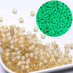 DAHI 1000PCS Letter Beads Glow in The Dark Alphabet Beads, Acrylic Round Letter Bead (A-Z) for DIY Bracelet, Necklace, Jewelry Making Supplies (Glow Gold) - color: glow gold