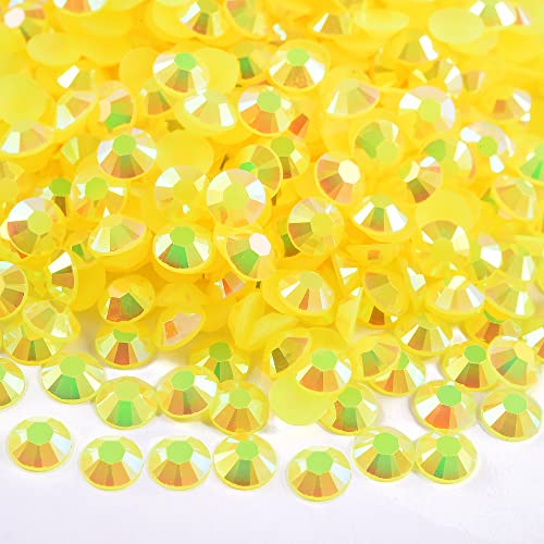 Blinginbox 50000pcs Flatback Rhinestones,Resin Non Hotfix Rhinestones Large Quantity Wholesale for Crafts DIY Creative Design,Clothes,Makeup,Nail Art (2mm=0.08",Citrine AB) - color: Citrine AB, size: 2mm=0.08"