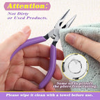 SPEEDWOX Mini Long Nose Pliers With Serrated Jaw and Chain Nose Pliers for Jewelry Making and Hobby Craft DIY - style: Long Nose Pliers