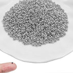 2000Pcs 2mm Brass Crimp Beads Metal Spacers Stopper Beads Metal Round Bead Spacers Beads Clamp Ends for DIY Jewelry Making,Bracelet Necklace Earring（White K） - color: White K, size: 2MM
