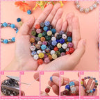 AIPRIDY Jewelry Making Beads Set, 300 PCS 10mm Rhinestone Clay Beads, 8mm Mixed Color Spacer Beads with Pearl and Floral Beads for DIY Jewelry Making (White + Pink Series) - color: White + Pink Series