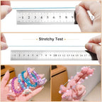 Stretchy Bracelet String Kit(4 Rolls Mixed), 1.0mm Elastic Cord for Beading, Tensile String for Crafts, DIY Friendship Bracelet String for Bracelets, Necklace, Jewelry Making, Crafts and Sewing
