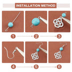 SUNNYCLUE 1 Box DIY Make 10 Pairs Knot with Beads Earring Making Kit Including Heart Infinity Knot Charms Turquoise Beads Jade Bead for Beginners DIY Earring Jewellery Making Crafts - color: Celtic Knot Earrings 5