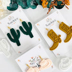Xaekicr Western Theme Polymer Clay Cutters Set – 3PCS Cowboy Hat Boot Cactus Clay Earring Cutters, Polymer Clay Molds and Tools for DIY Jewelry Making - color: Z color