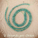 2 Strands (300PCs) Natural Green Aventurine Rondelle Beads, 2 * 4mm Gemstone Loose Spacer Abacus Disk Beads for DIY Bracelet Necklace Earrings Jewelry Making, Craft Supplies Beading Kit - color: Green Aventurine, size: 2*4MM