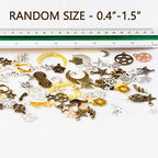 stino 100 G Mixed Style Metal Charms for Jewelry Making, Bulk Silver & Gold Plated, for Bracelet, Necklace, Earrings DIY Crafts - style: Celestial
