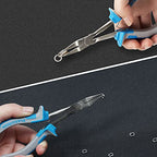 SPEEDWOX 6 Inches Long Reach Slimline Flat Nose Pliers for Jewelry Making Smooth Jaw, Wire Wrapping Bending for Hard to Reach Narrow Spaces - style: Slimline Flat Nose Pliers