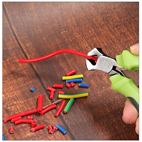 SPEEDWOX Mini End Nipper Pliers 4 Inches Precision End Cutters Small End Cutting Nippers Fine Pliers with Spring Wire Cutter for Guitar Strings Beading Jewellery Making Tool Shoes Repair Tool - style: End Nippers