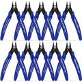 Micro Wire Cutters for Crafting - 10 Pack Small Flush Cutters for Jewelry Making Mini Wire Snips Zip Tie Cutter - Model Nippers Side Cutter Pliers Precision Diagonal Cutting Pliers for Electrical-Blue - size: 10 Pack