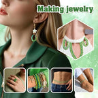 TOAOB 1500pcs 3mm Green Colors Opaque Seed Beads Kit Glass Round Small Spacer Beads with Beading Pin for DIY Beading Weaving Earrings Bracelets Necklaces Eyeglass Chain Art Crafts Jewelry Making - color: Green series