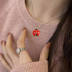 50 Pcs Ladybug Charms, Alloy Insect Pendants, Handcrafted Ladybug Charms, Animal Themed Jewelry for Bracelets, Necklaces, Earrings Making - color: Red