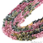 GM GemMartUSA Multi-Tourmaline Natural Raw Chip Strands | Semi-Precious | AAA+ Quality 1 Strand 34” | DIY Bracelet Jewelry Making, Healing Crystal Craft| 4-6mm - Multi Color Gemstones (CHMT-70001) - color: Multi Tourmaline (CHMT-70001)