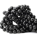 35PCS 10mm Black Smooth Polish Onyx Agate Gemstone Round Loose Beads for Jewelry Making 1 Strand 15" - color: Black Onyx, size: 10mm 35pcs